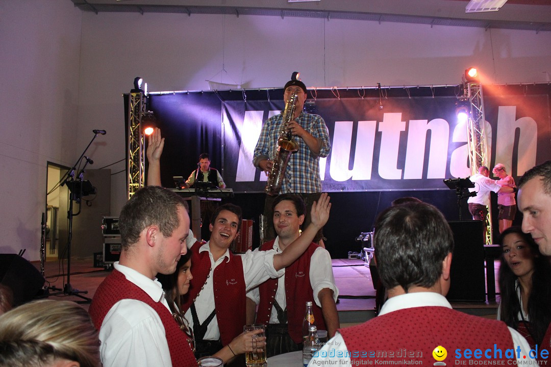 Alpenparty mit Partyband Hautnah: Zoznegg am Bodensee, 17.09.2016