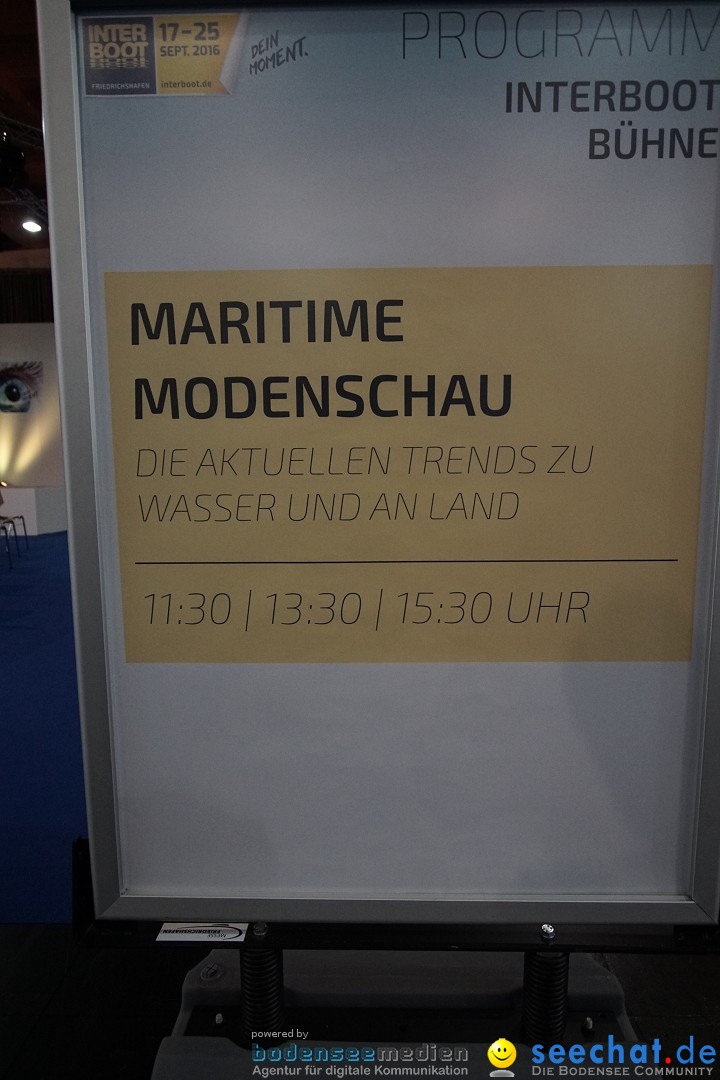 INTERBOOT Messe - Dein Moment: Friedrichshafen am Bodensee, 18.09.2016