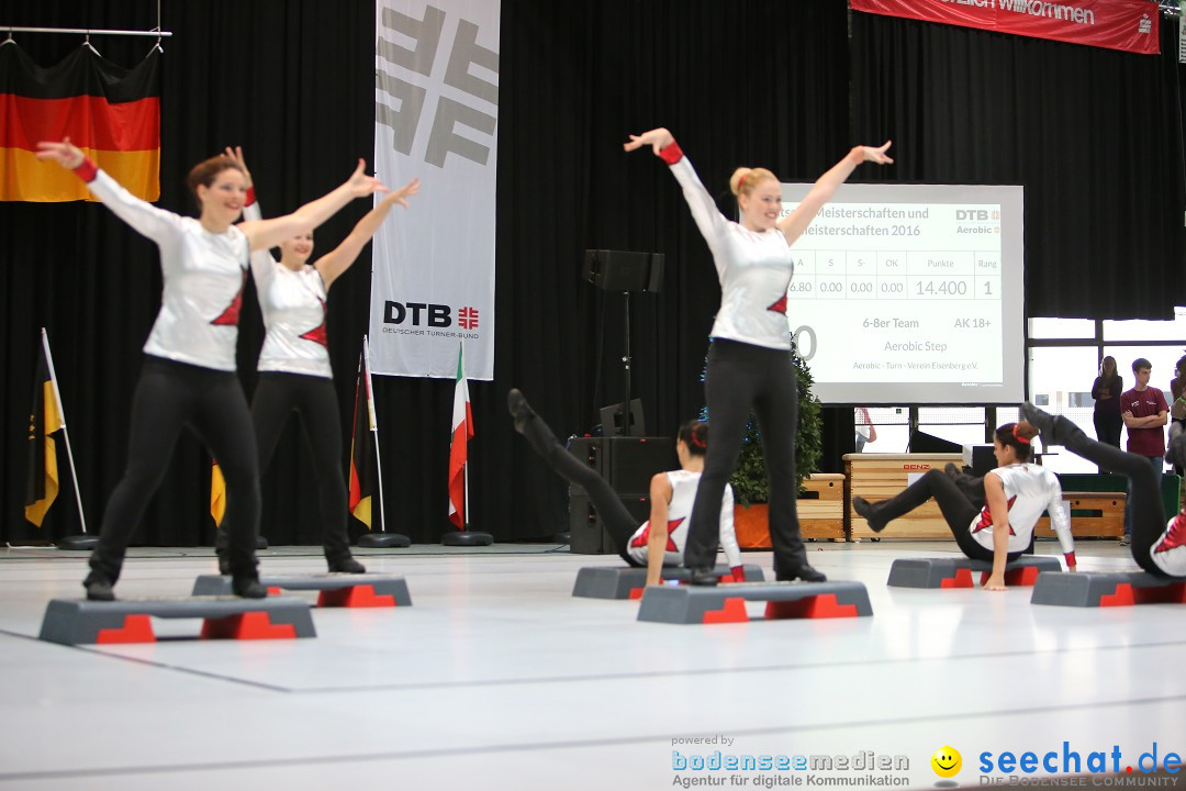 Deutsche Meisterschaften Aerobic 2016: Stockach am Bodensee, 01.10.2016