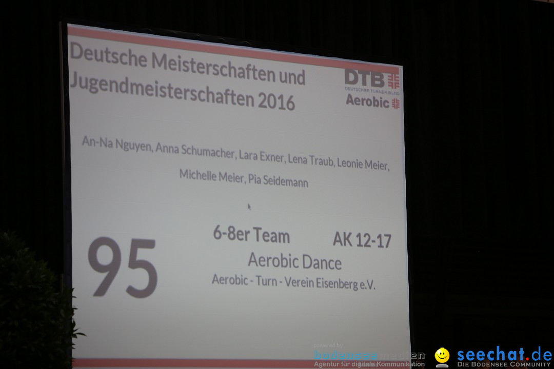 Deutsche Meisterschaften Aerobic 2016: Stockach am Bodensee, 01.10.2016