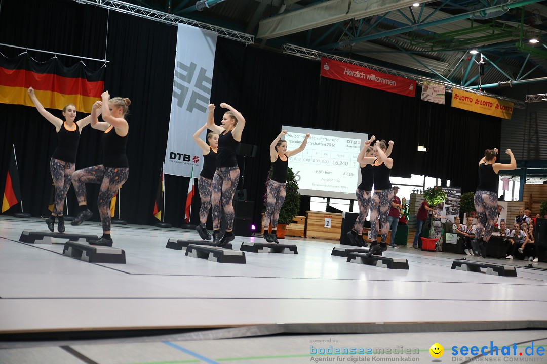 Deutsche Meisterschaften Aerobic 2016: Stockach am Bodensee, 01.10.2016