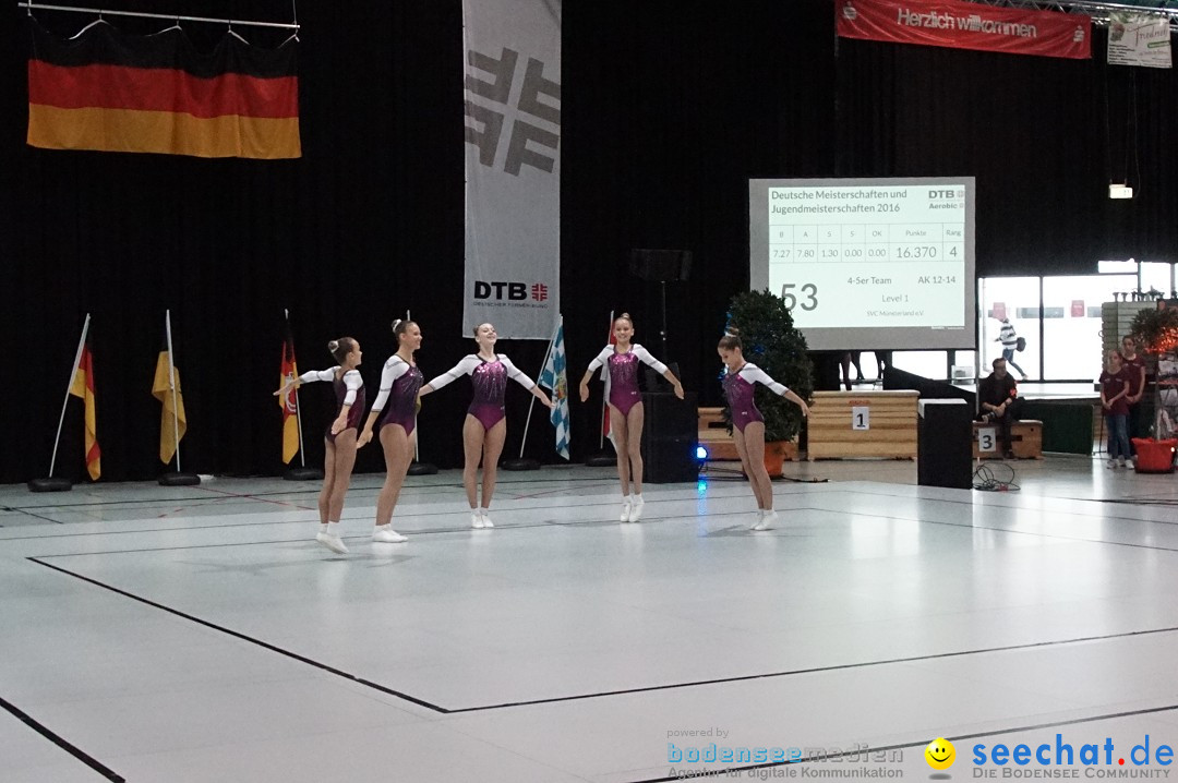 Deutsche Meisterschaften Aerobic 2016: Stockach am Bodensee, 02.10.2016