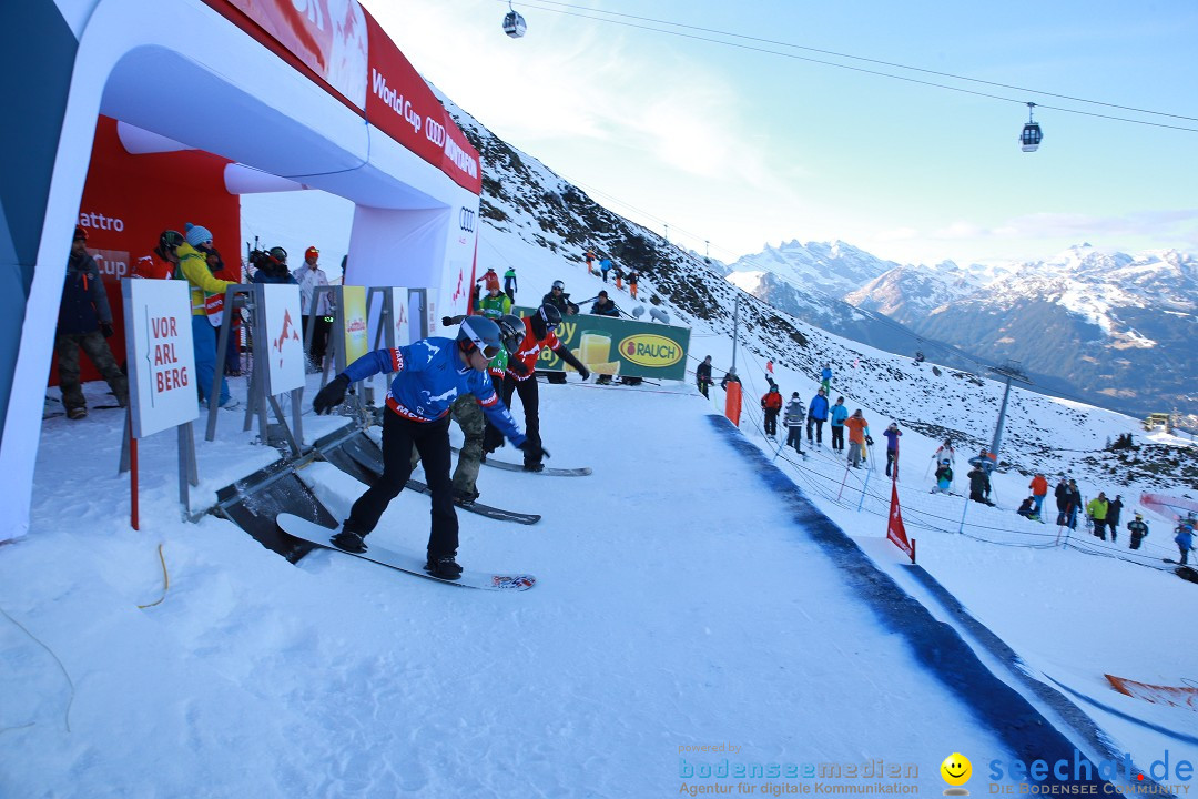 Finale FIS Snowboard Cross Weltcup Team Event: Montafon, 18.12.2016