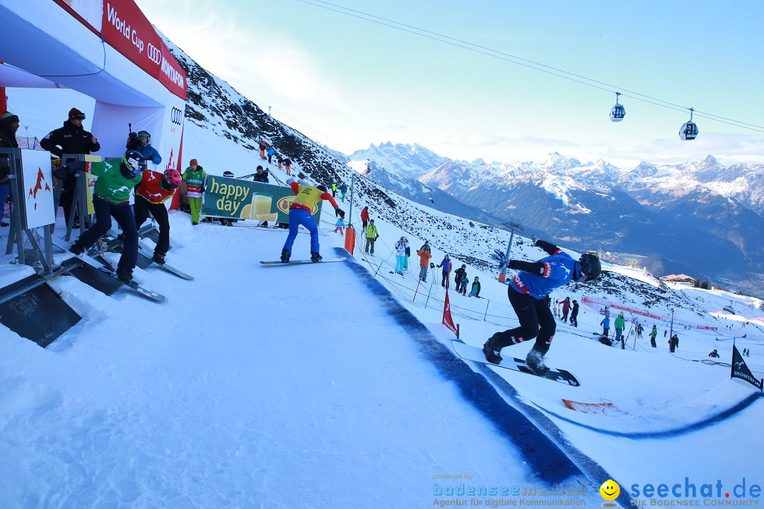 Finale FIS Snowboard Cross Weltcup Team Event: Montafon, 18.12.2016