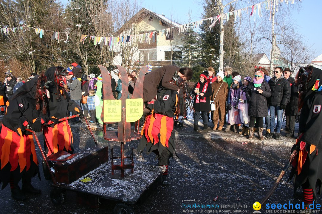 Fastnachtsumzug: Horgenzell bei Ravensburg am Bodensee, 22.01.2017