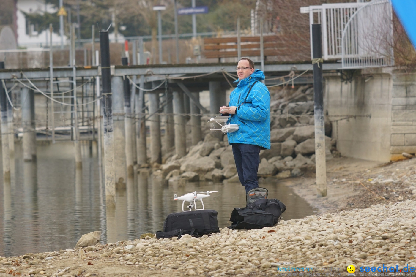 Lake Constance Eisman by Aqua Sphere: Ludwigshafen am Bodensee, 11.02.2017