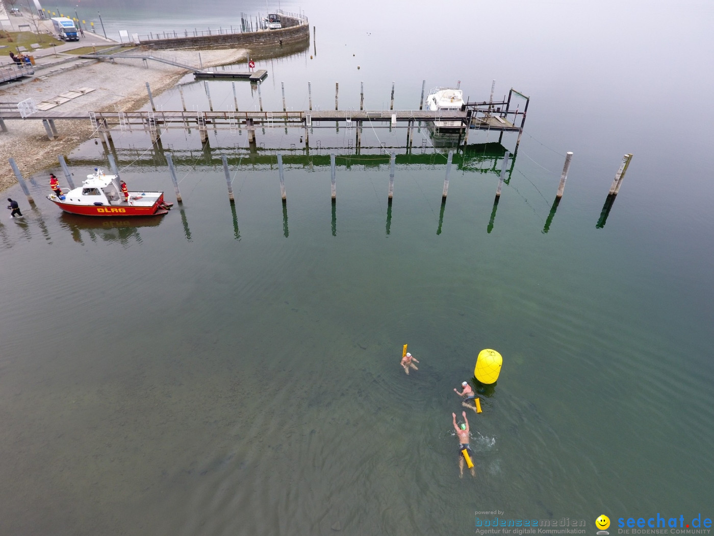 Lake Constance Eisman by Aqua Sphere: Ludwigshafen am Bodensee, 11.02.2017