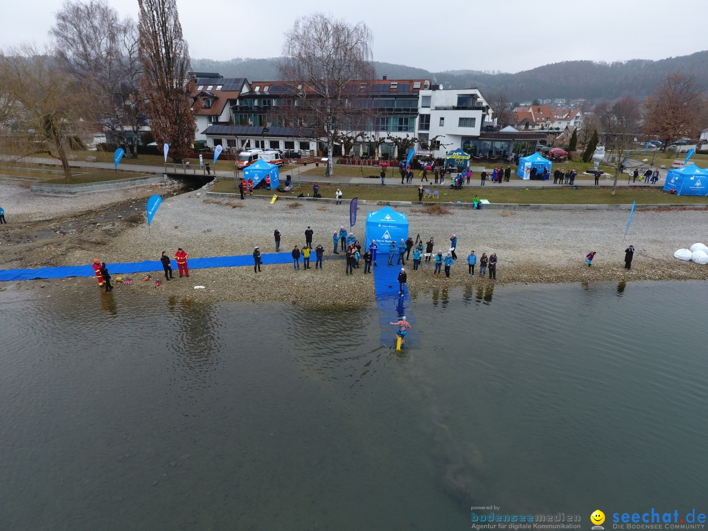 Lake Constance Eisman by Aqua Sphere: Ludwigshafen am Bodensee, 11.02.2017