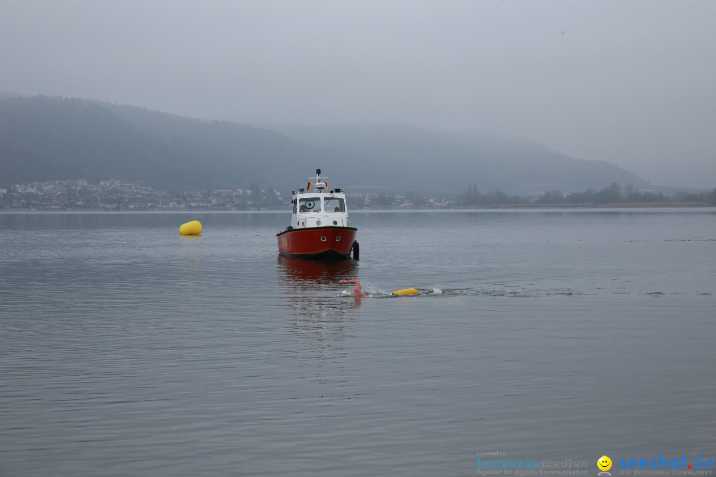 Lake Constance Eisman by Aqua Sphere: Ludwigshafen am Bodensee, 11.02.2017