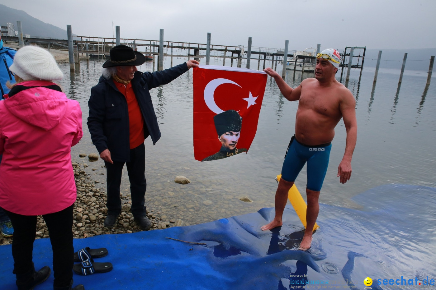 Lake Constance Eisman by Aqua Sphere: Ludwigshafen am Bodensee, 11.02.2017