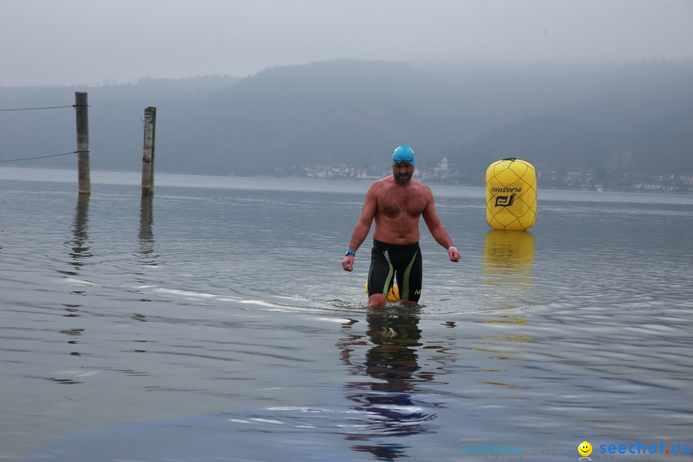 Lake Constance Eisman by Aqua Sphere: Ludwigshafen am Bodensee, 11.02.2017