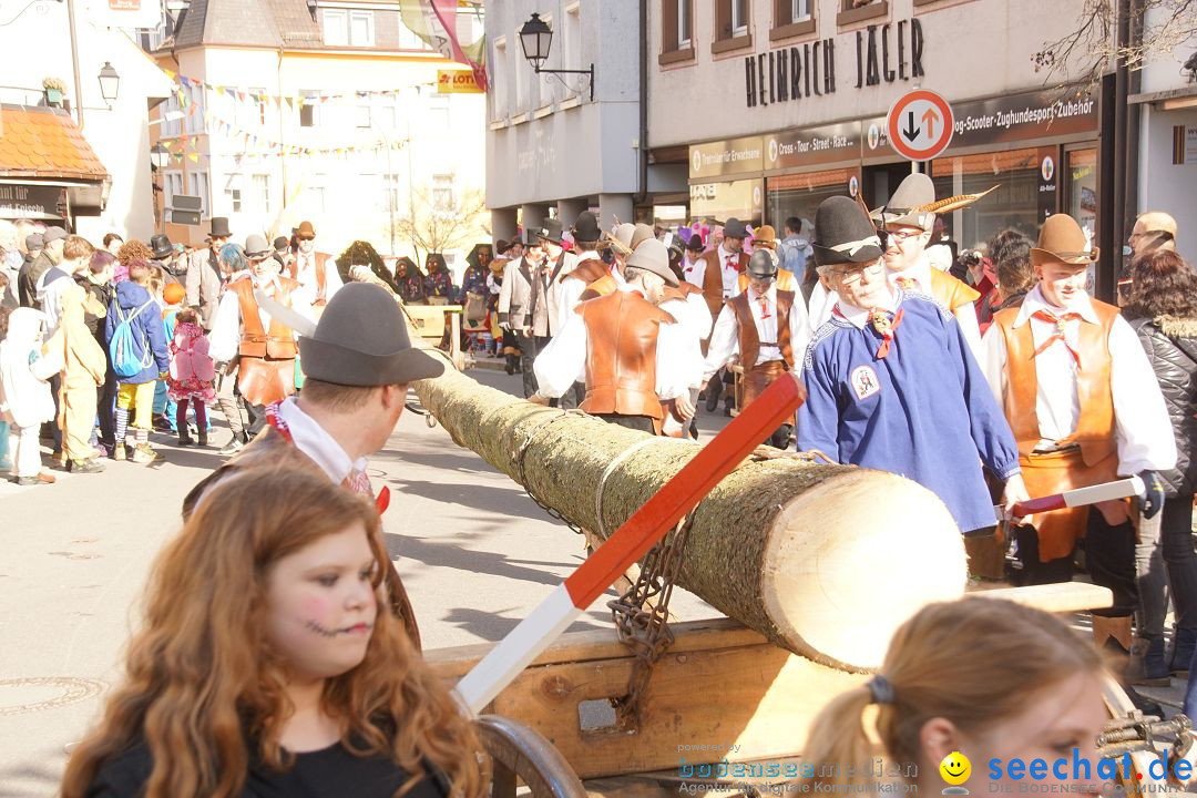 Narrenbaumstellen: Stockach am Bodensee, 23.02.2017