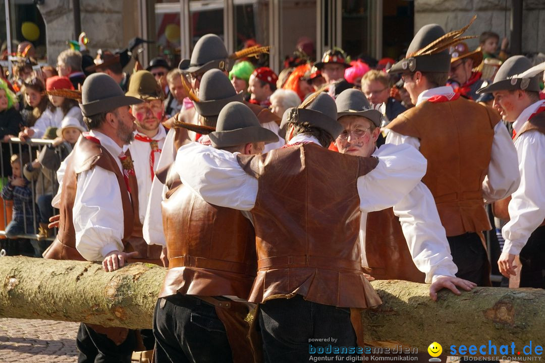 Narrenbaumstellen: Stockach am Bodensee, 23.02.2017