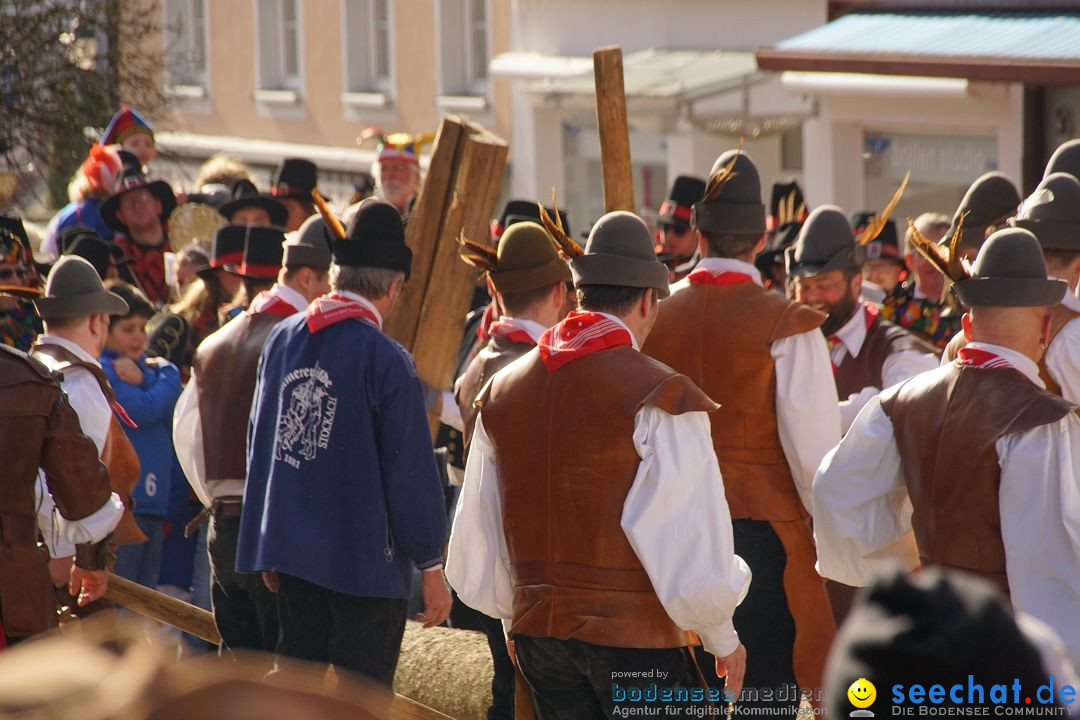 Narrenbaumstellen: Stockach am Bodensee, 23.02.2017