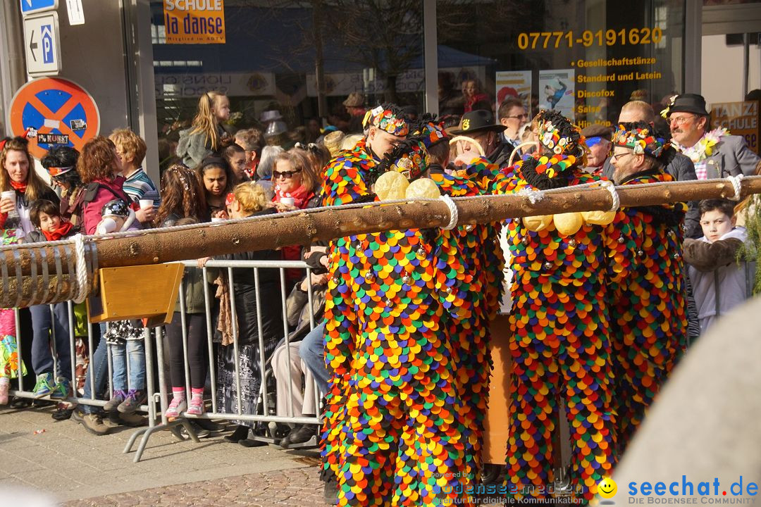 Narrenbaumstellen: Stockach am Bodensee, 23.02.2017