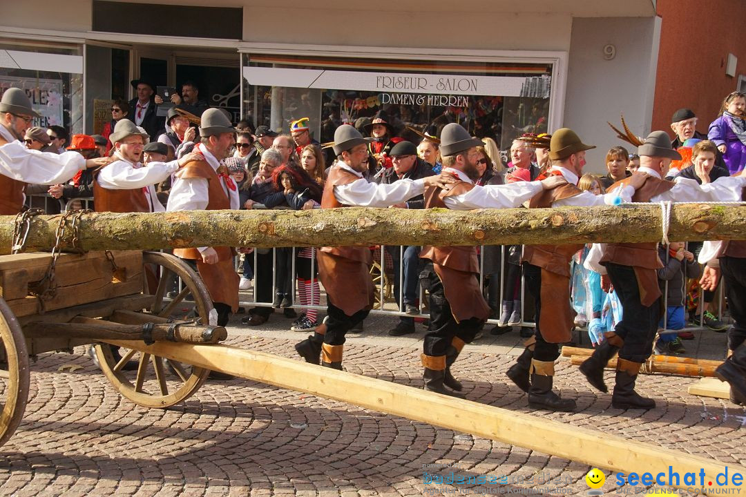 Narrenbaumstellen: Stockach am Bodensee, 23.02.2017