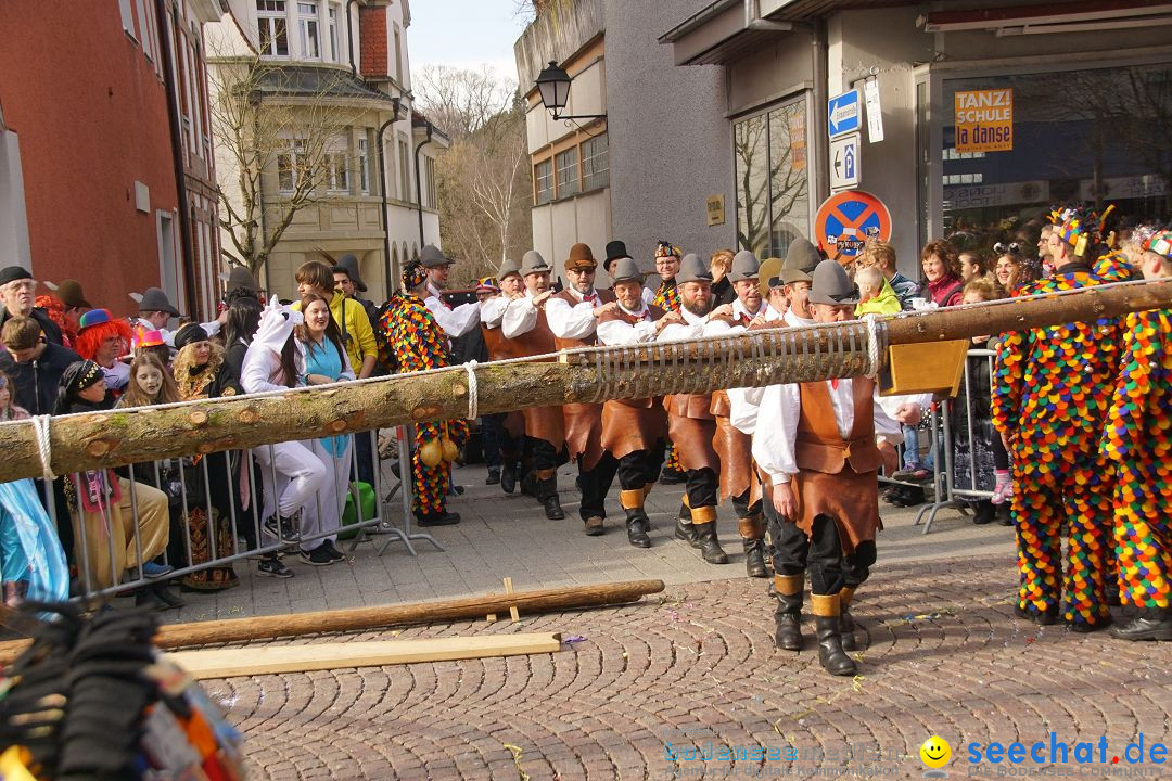 Narrenbaumstellen: Stockach am Bodensee, 23.02.2017