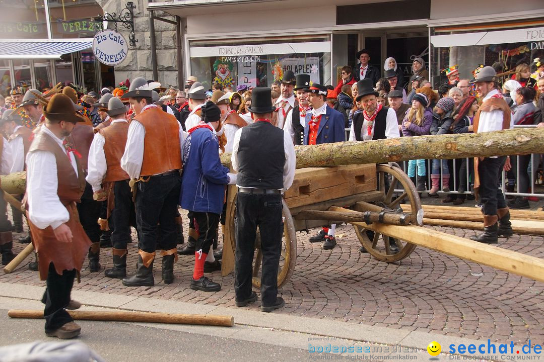 Narrenbaumstellen: Stockach am Bodensee, 23.02.2017