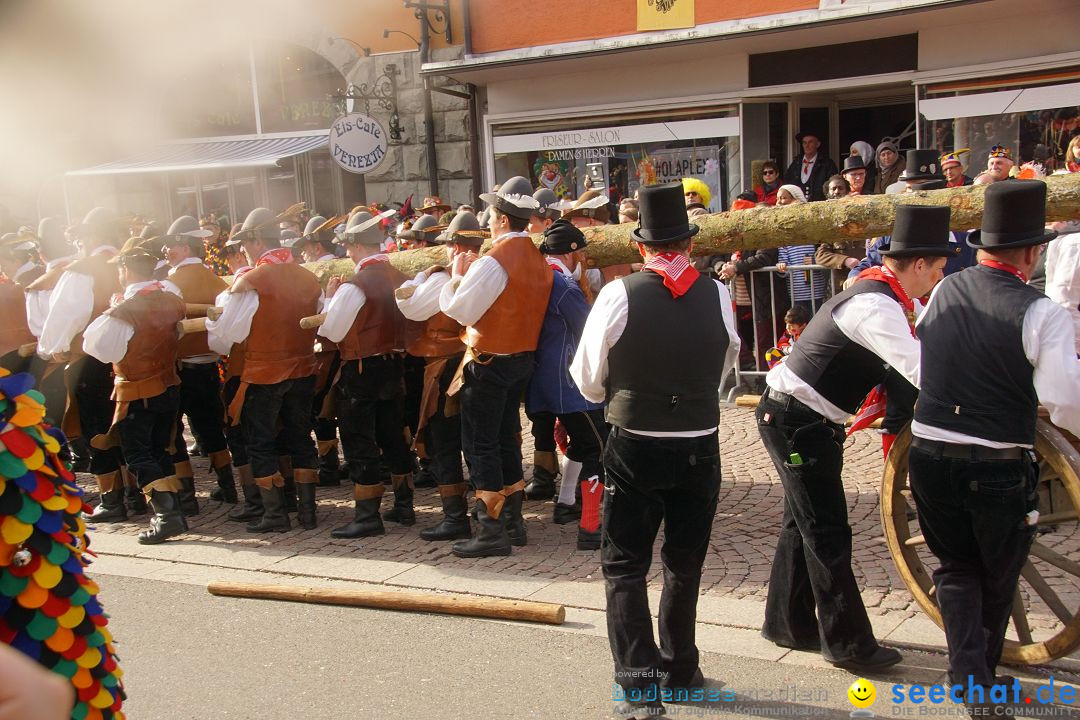 Narrenbaumstellen: Stockach am Bodensee, 23.02.2017