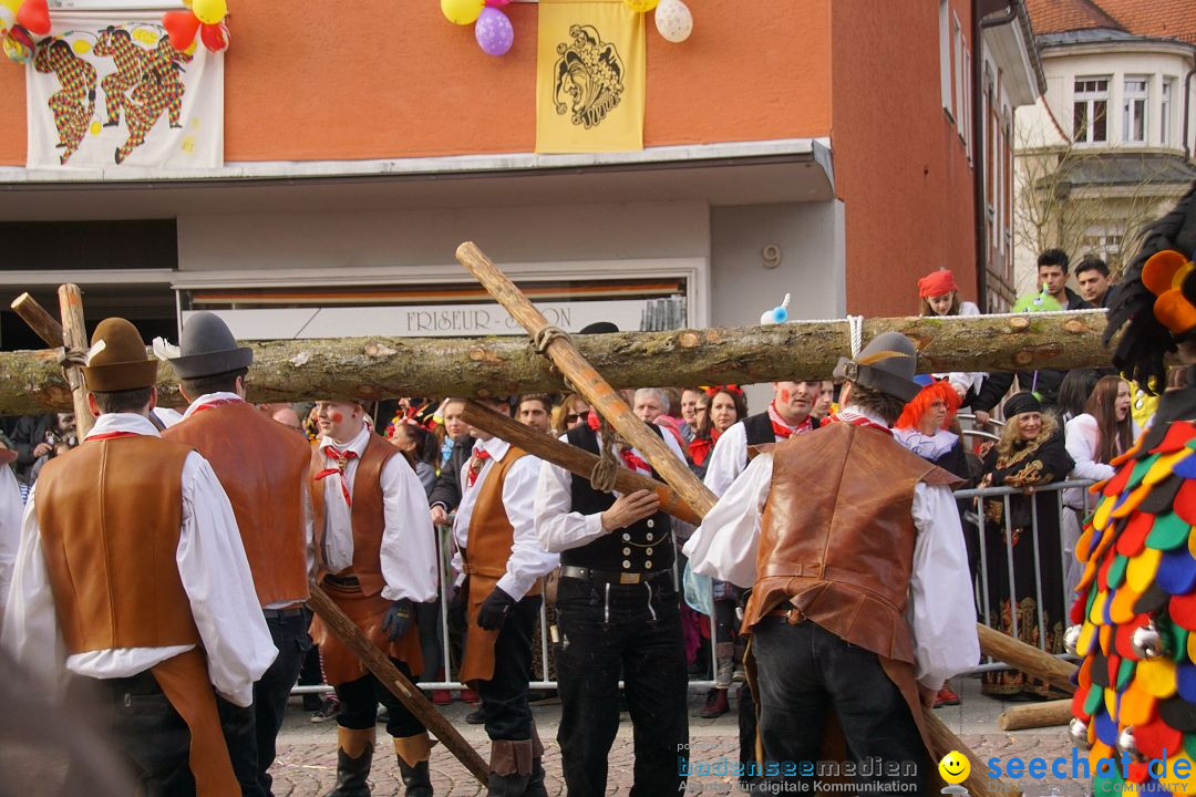 Narrenbaumstellen: Stockach am Bodensee, 23.02.2017