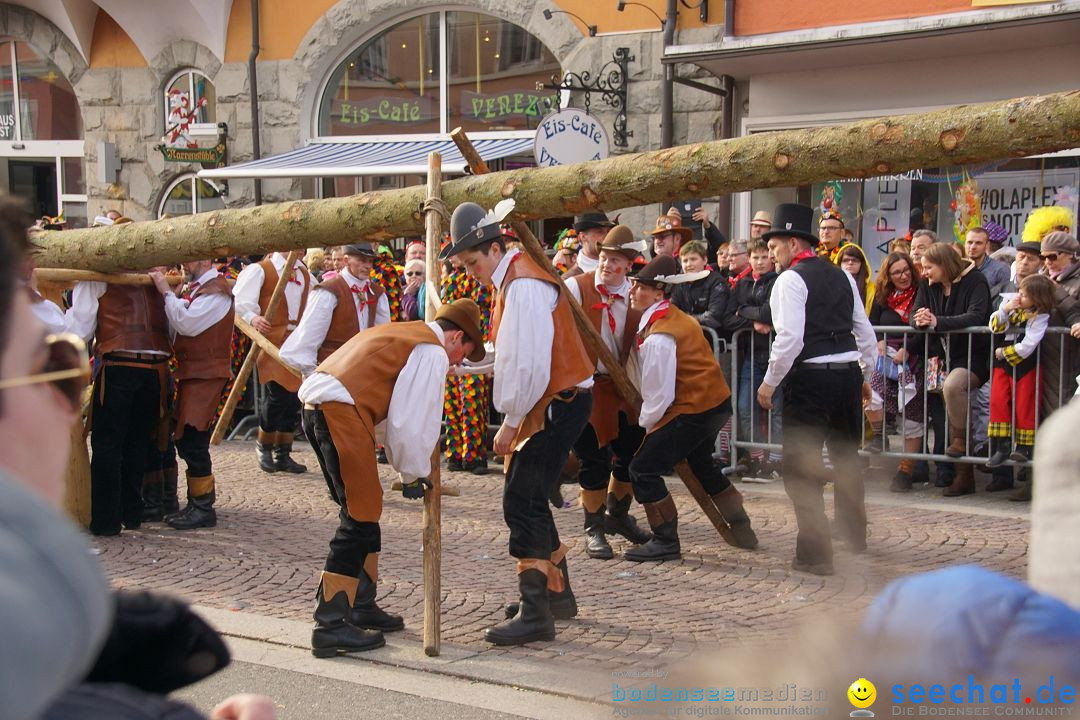 Narrenbaumstellen: Stockach am Bodensee, 23.02.2017