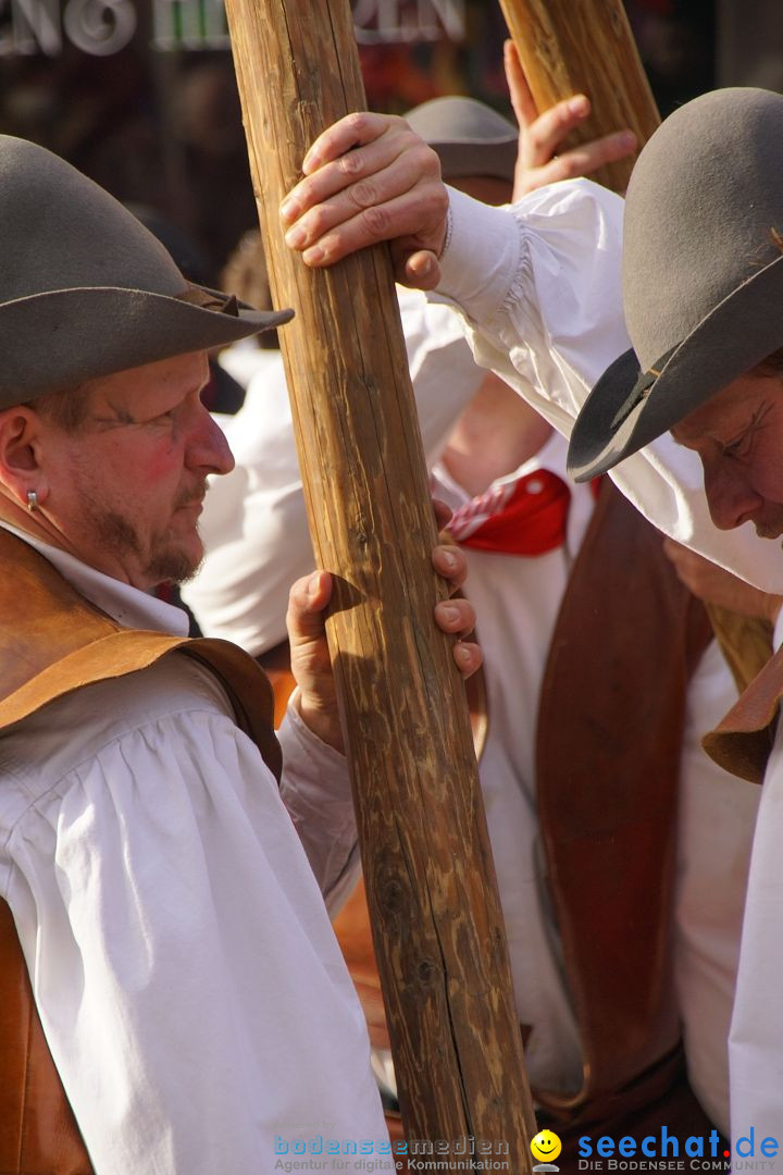 Narrenbaumstellen: Stockach am Bodensee, 23.02.2017