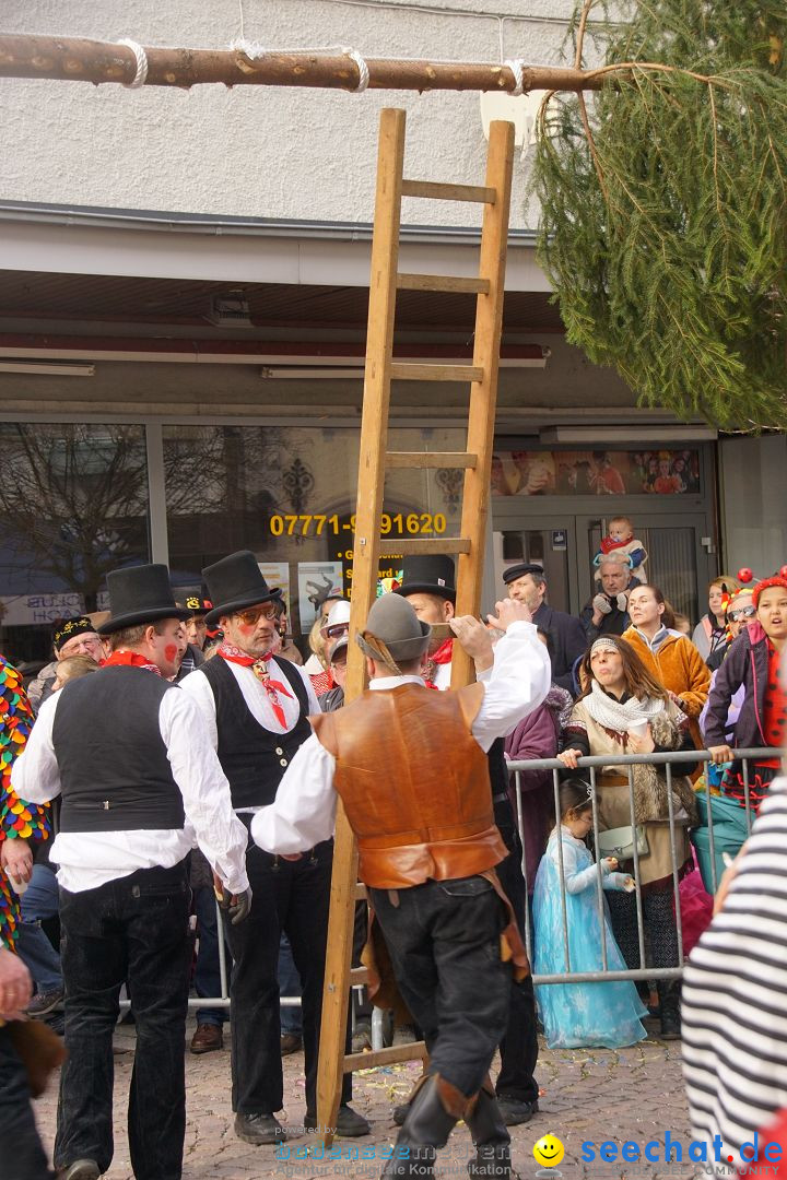 Narrenbaumstellen: Stockach am Bodensee, 23.02.2017