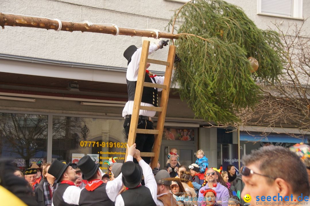 Narrenbaumstellen: Stockach am Bodensee, 23.02.2017