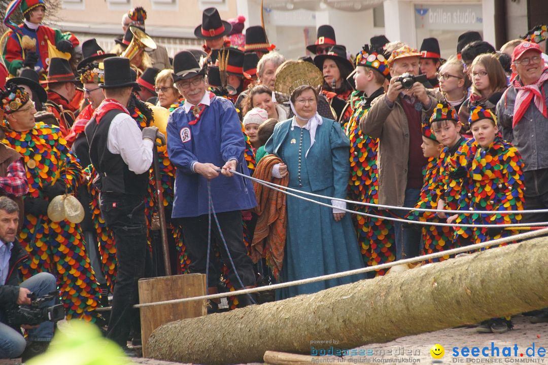 Narrenbaumstellen: Stockach am Bodensee, 23.02.2017