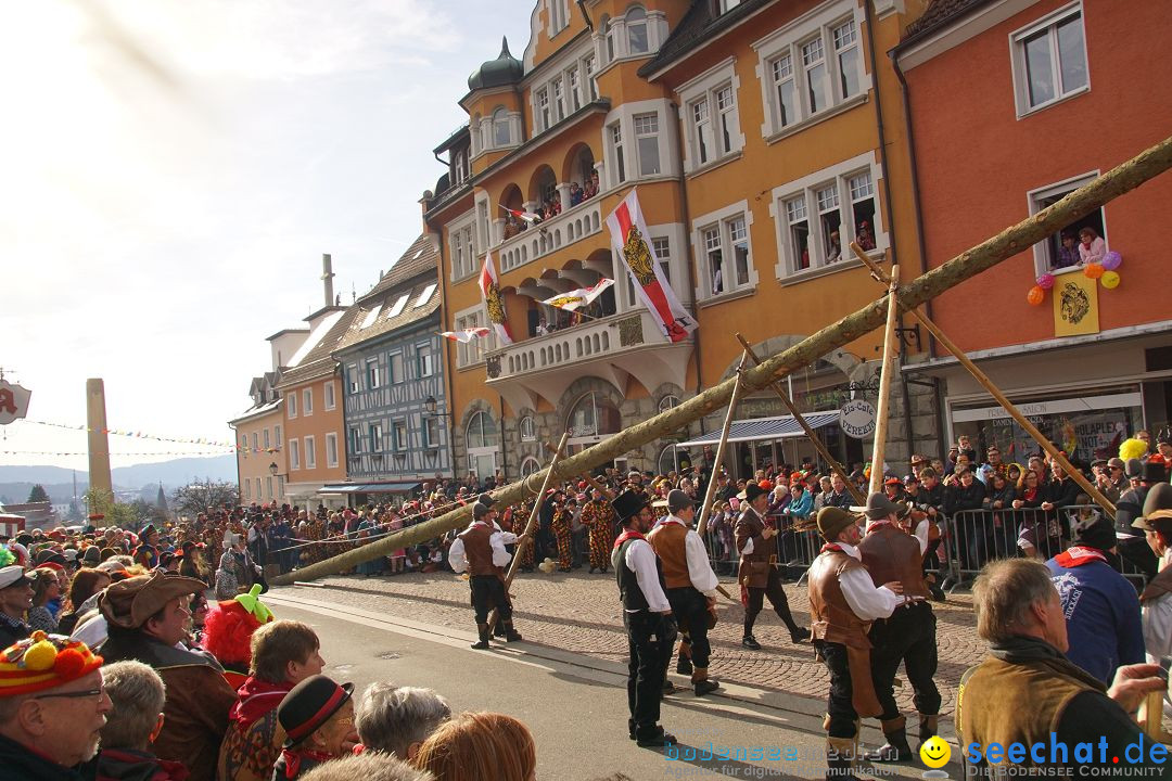 Narrenbaumstellen: Stockach am Bodensee, 23.02.2017