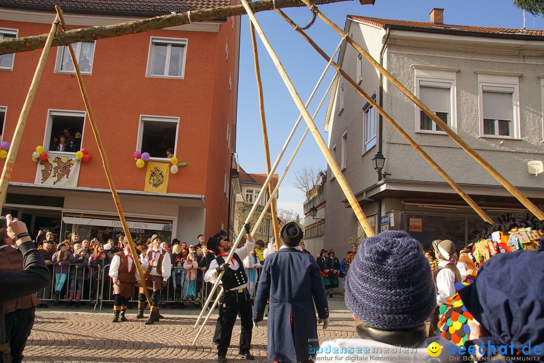 Narrenbaumstellen: Stockach am Bodensee, 23.02.2017