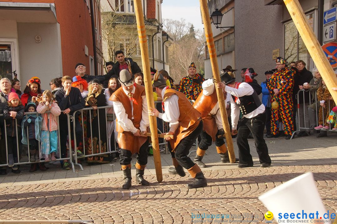 Narrenbaumstellen: Stockach am Bodensee, 23.02.2017