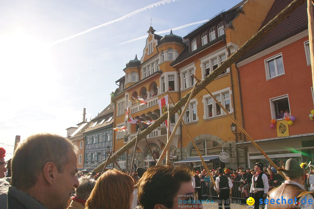 Narrenbaumstellen: Stockach am Bodensee, 23.02.2017