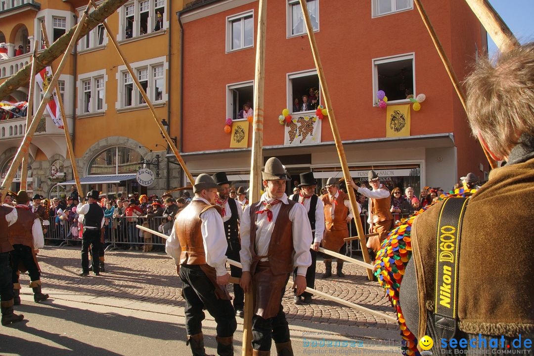 Narrenbaumstellen: Stockach am Bodensee, 23.02.2017