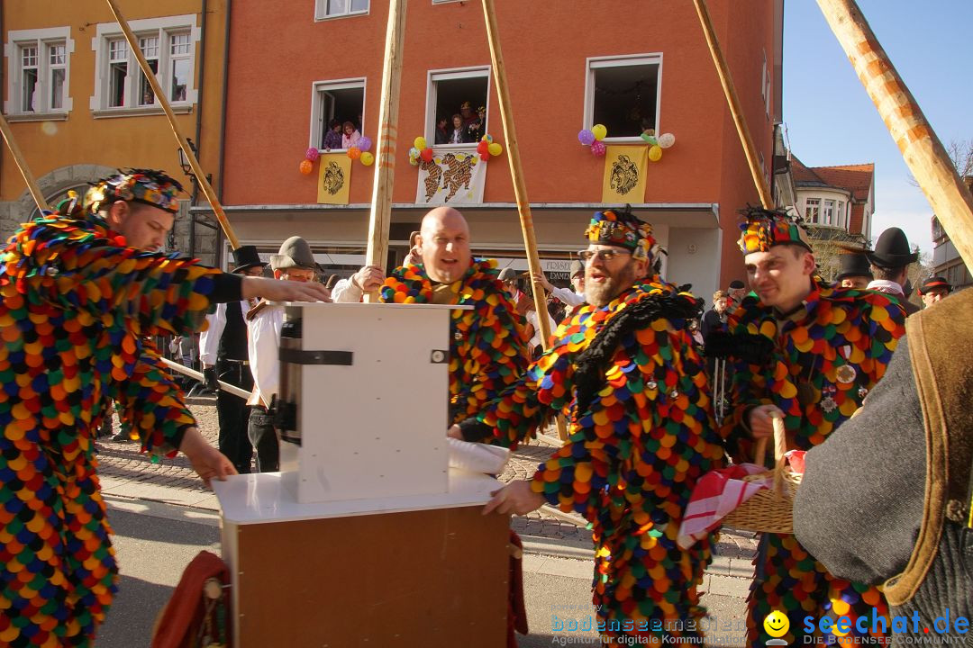 Narrenbaumstellen: Stockach am Bodensee, 23.02.2017