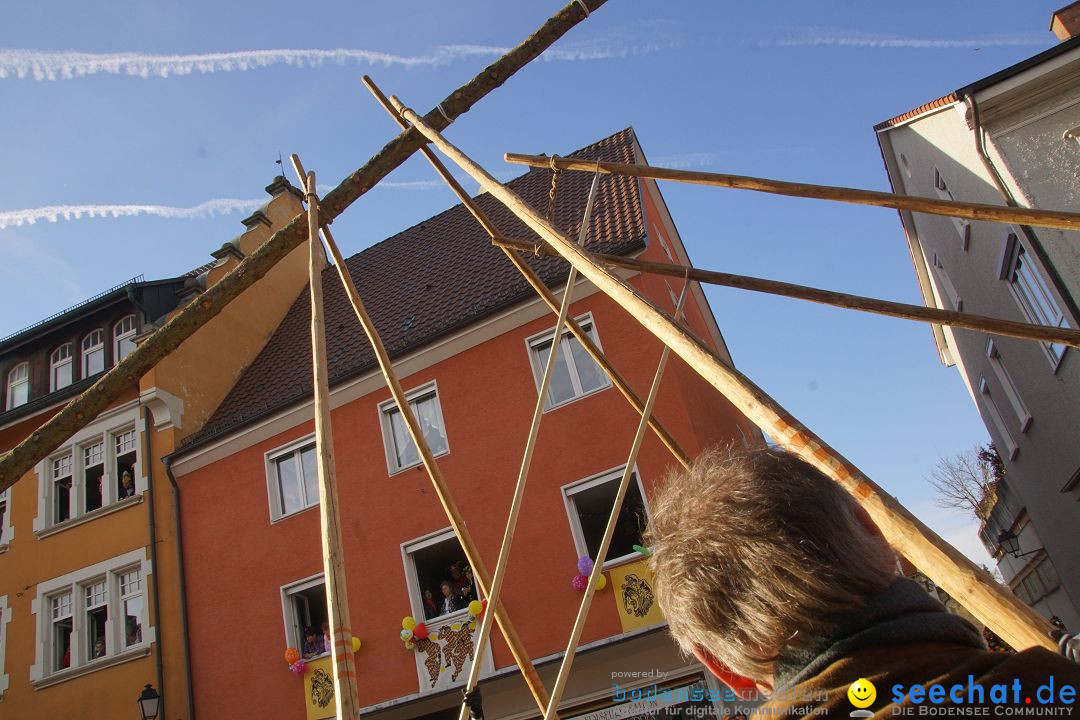 Narrenbaumstellen: Stockach am Bodensee, 23.02.2017