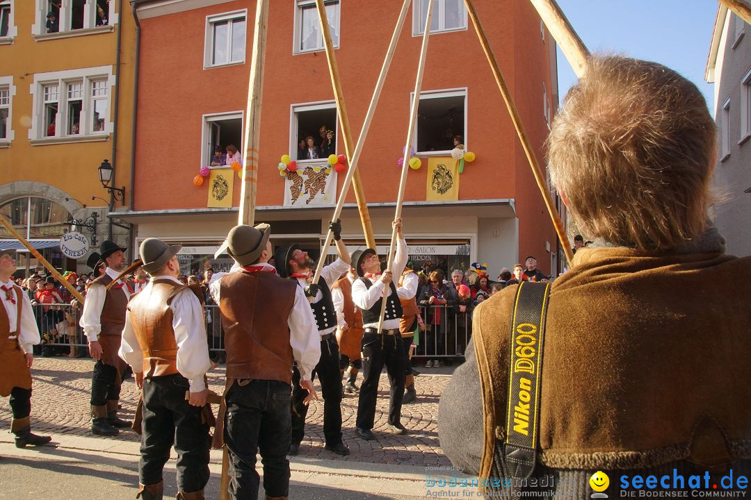 Narrenbaumstellen: Stockach am Bodensee, 23.02.2017