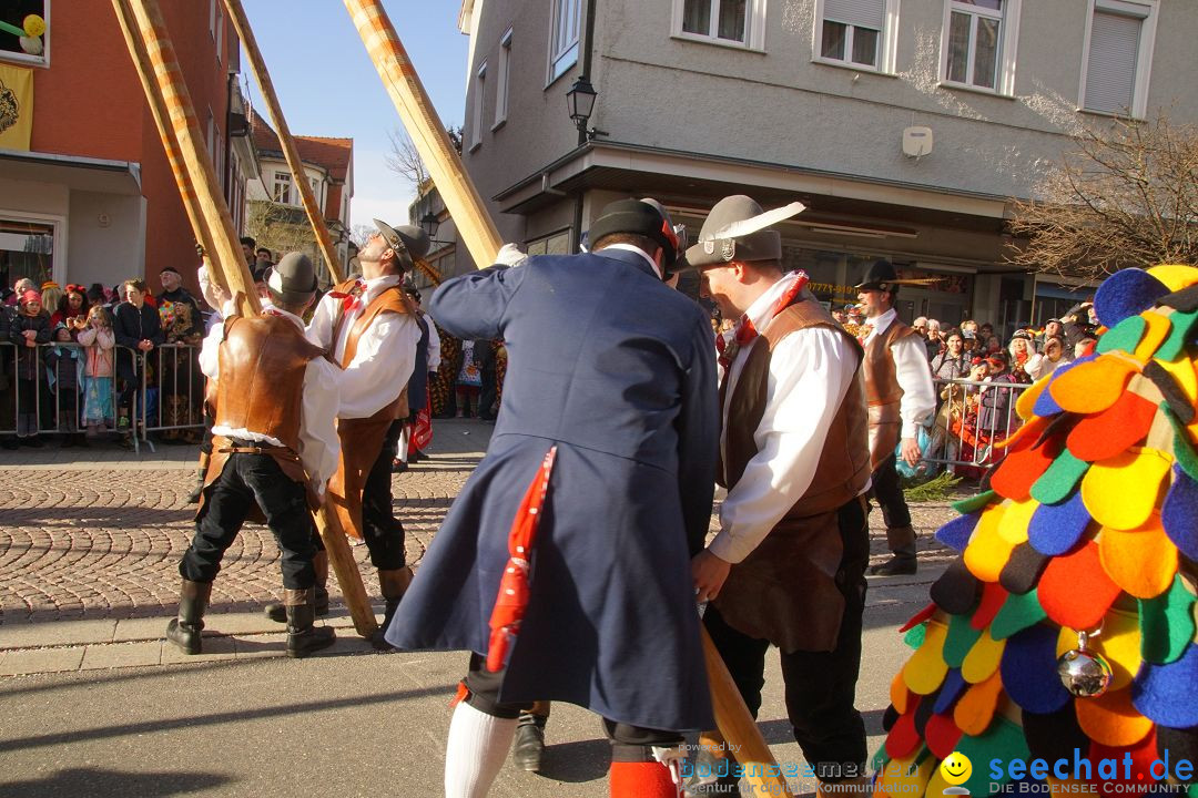 Narrenbaumstellen: Stockach am Bodensee, 23.02.2017