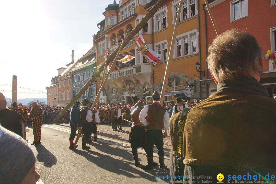 Narrenbaumstellen: Stockach am Bodensee, 23.02.2017