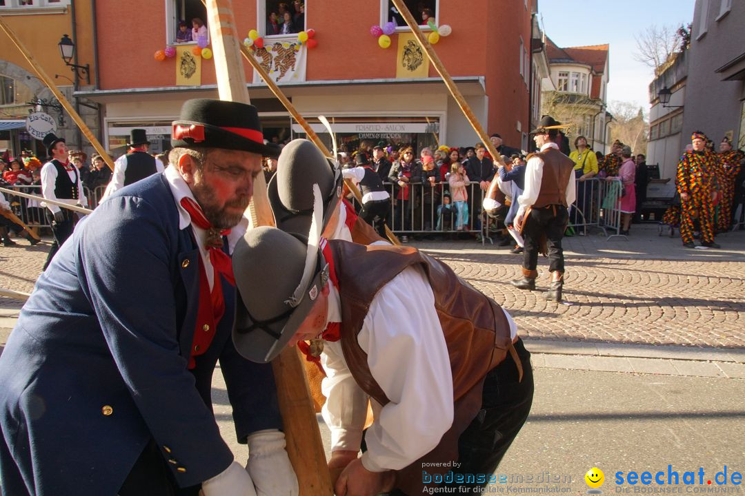 Narrenbaumstellen: Stockach am Bodensee, 23.02.2017