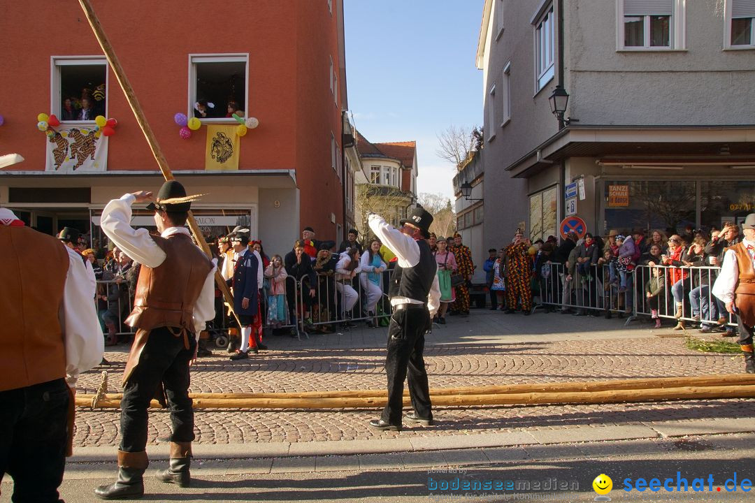 Narrenbaumstellen: Stockach am Bodensee, 23.02.2017