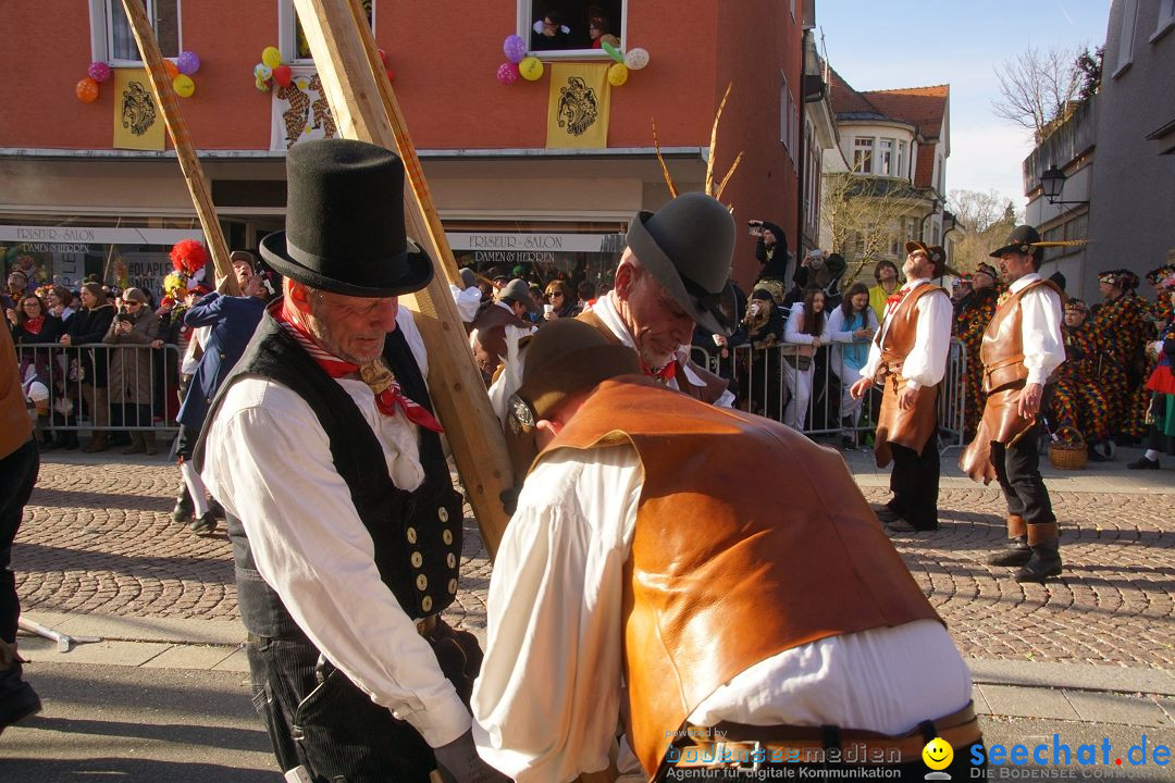 Narrenbaumstellen: Stockach am Bodensee, 23.02.2017