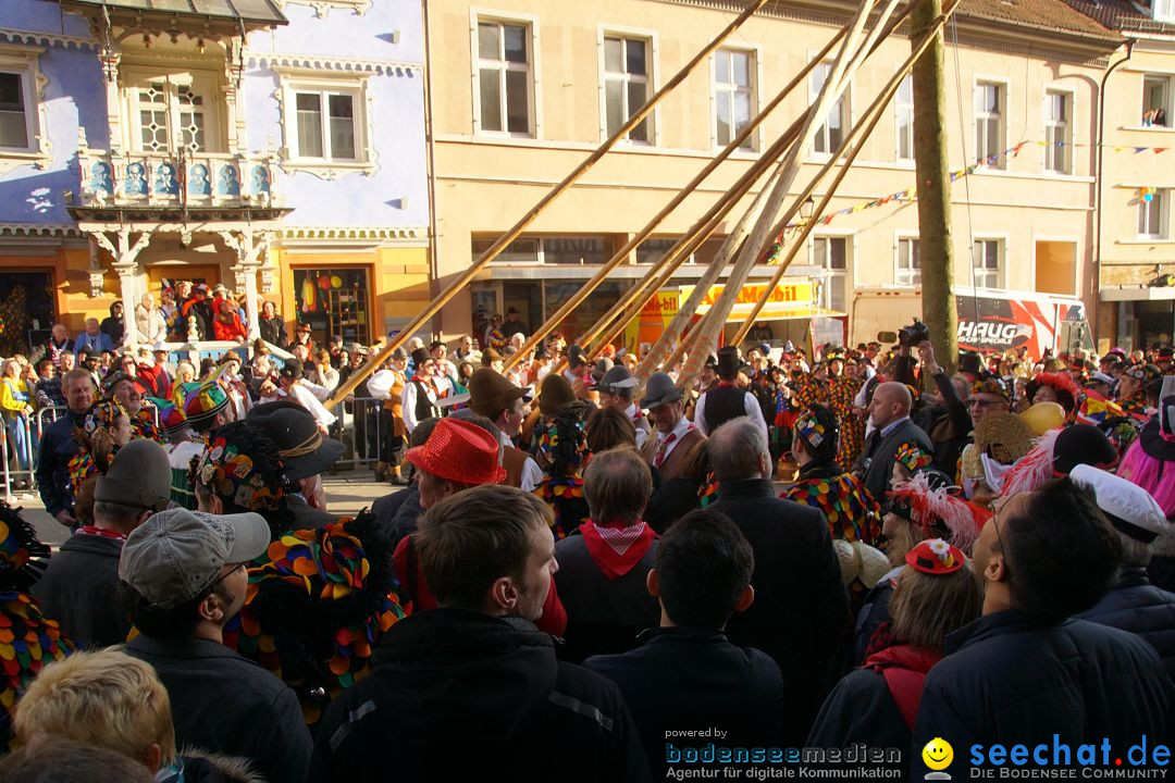 Narrenbaumstellen: Stockach am Bodensee, 23.02.2017