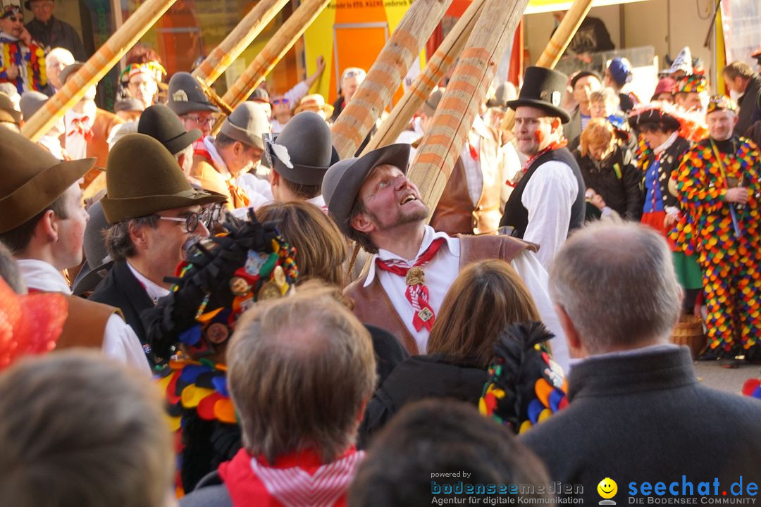 Narrenbaumstellen: Stockach am Bodensee, 23.02.2017