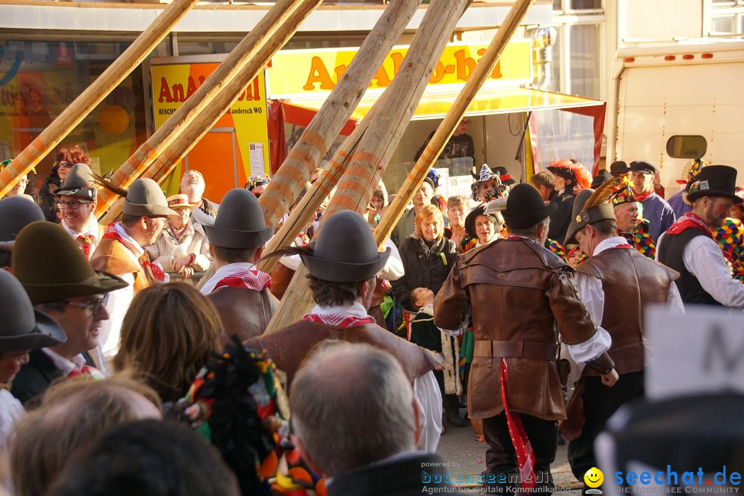 Narrenbaumstellen: Stockach am Bodensee, 23.02.2017