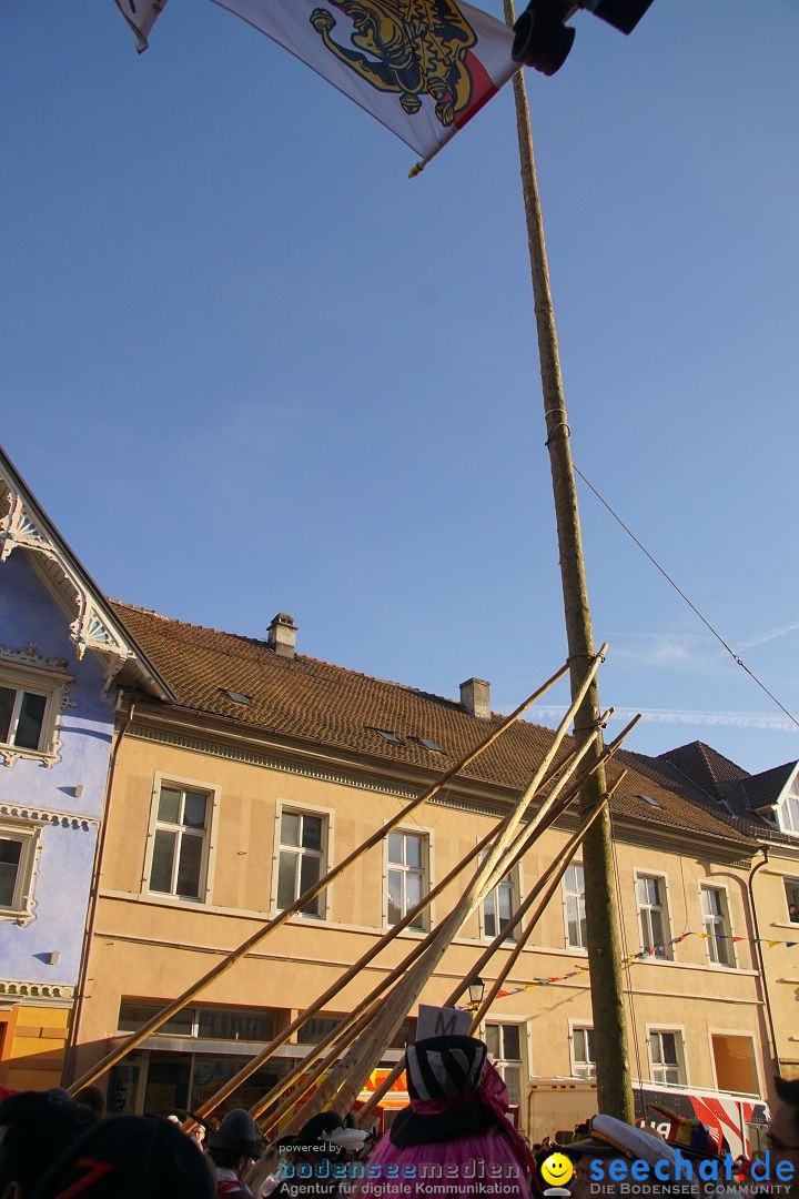 Narrenbaumstellen: Stockach am Bodensee, 23.02.2017