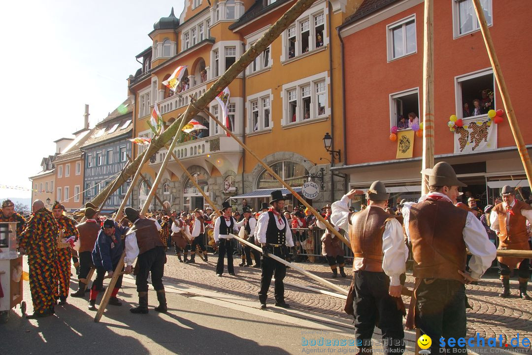 Narrenbaumstellen: Stockach am Bodensee, 23.02.2017