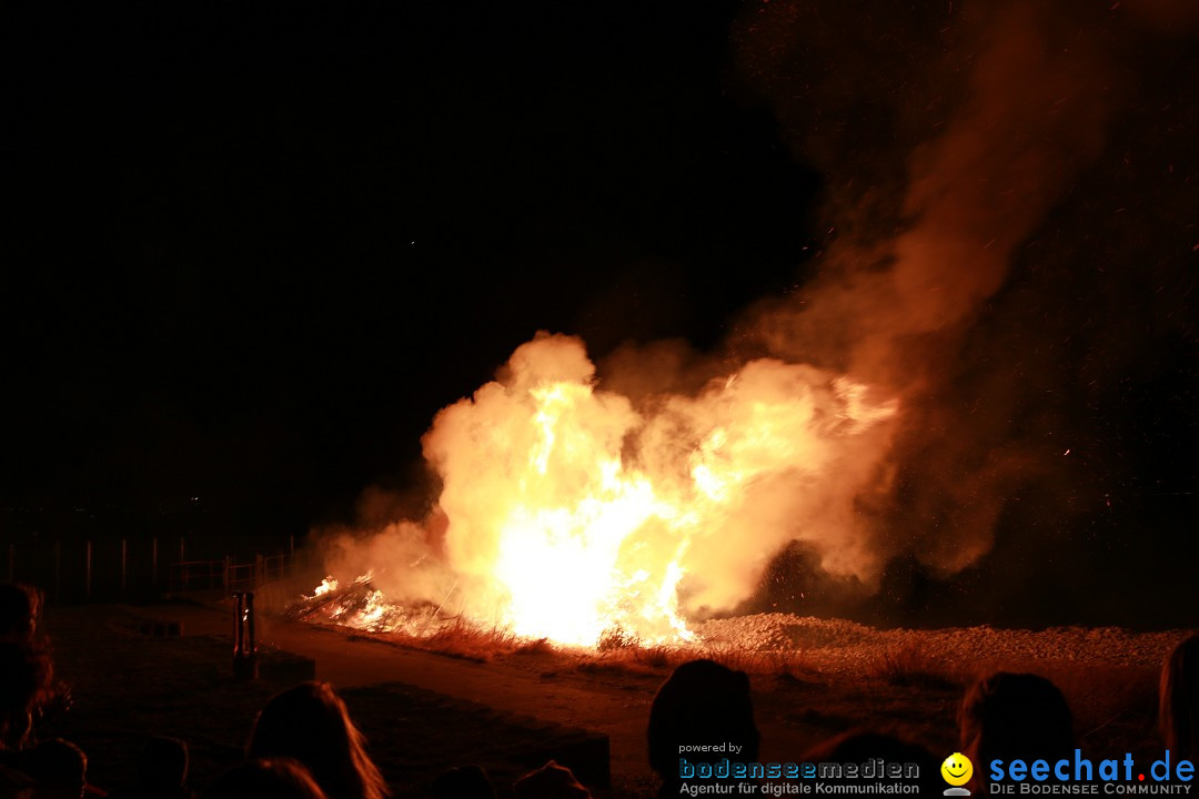 Funkenfeuer Fasnet - Unteruhldingen am Bodensee, 04.03.2017