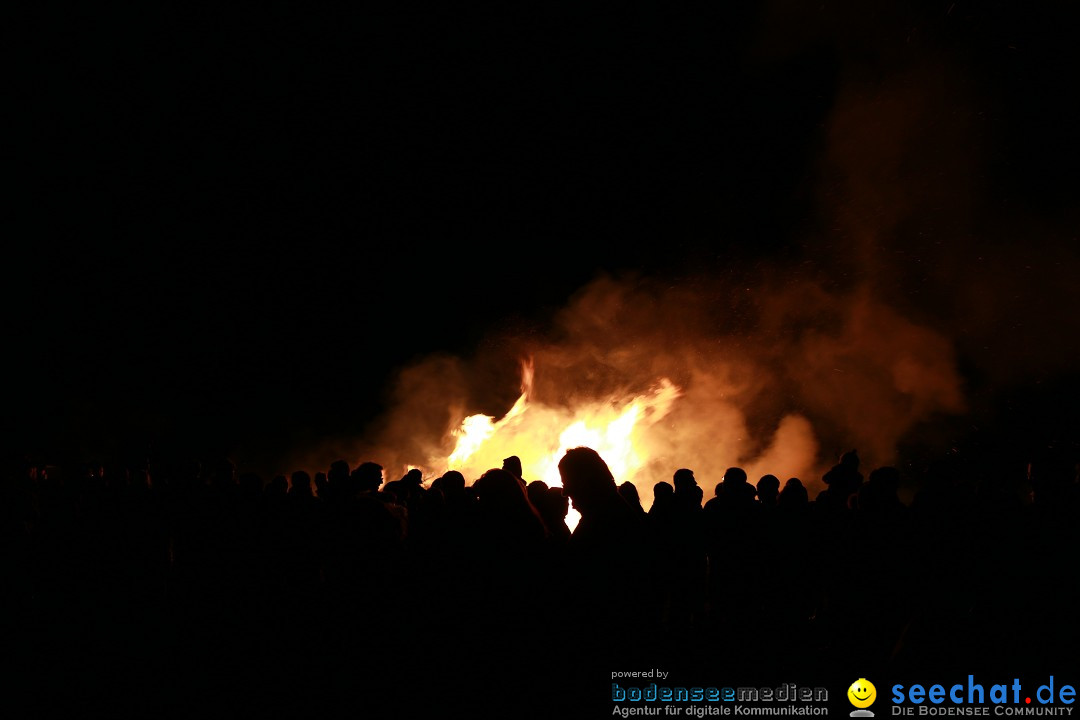 Funkenfeuer Fasnet - Unteruhldingen am Bodensee, 04.03.2017