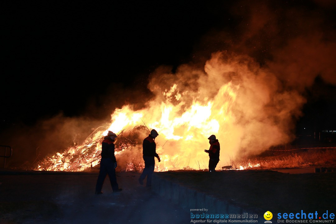 Funkenfeuer Fasnet - Unteruhldingen am Bodensee, 04.03.2017